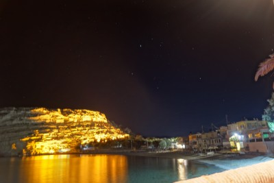 Matala nachts - HDRI Versuch