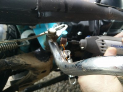 Mein Ishmaeil ein Zimmermannssohn, dremelt grad 1,3 mm Material weg.