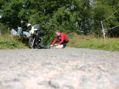 Eine der wenigen Pausen