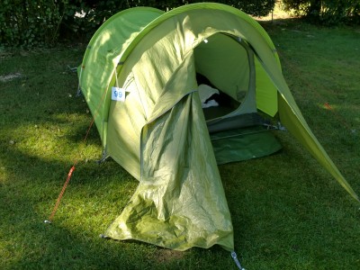 Zelt mit Nummer. Das hatte ich auch noch nie