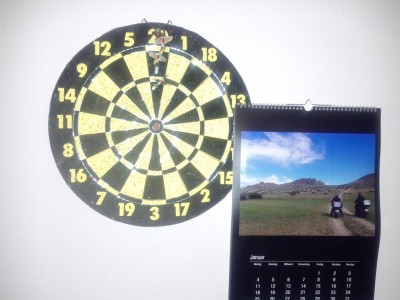 my heaven during wintertime: listening to "Birkenbihl" and practise in darts.