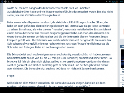 kniffeliger Tatbestand!