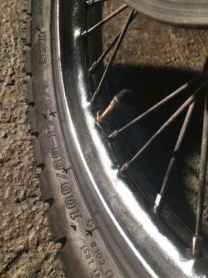 Die Felge glänzt wieder :-)