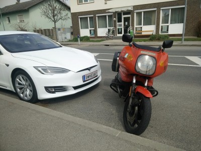 Ohne Scheibe, aber mit E-CAR.