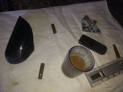 Shit happens, vo. Kotflügel + Spiegel atomisiert.