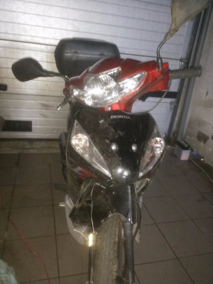 Das vo. Rad steckt halbwegs!