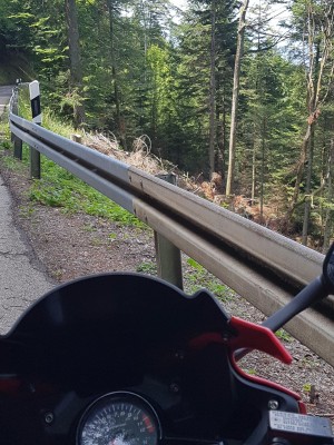 Strecke geniessen. Mega Steigung. Mega Gefälle.