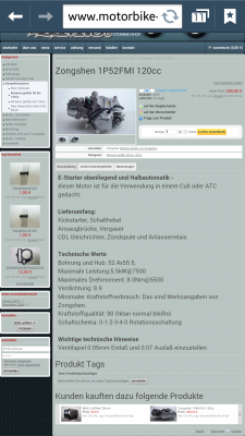 Des soll ein 120ccm 4-Gang Halbautomatik sein :)