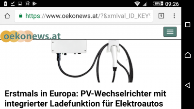 Täglich könnte man Eigenstrom tanken.