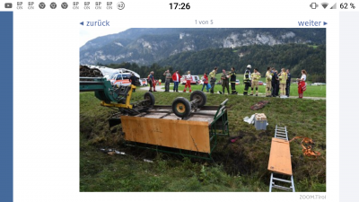ja, 26 Leichtverletzte hier in Kramsach...da gingen ihnen die Pferde durch..