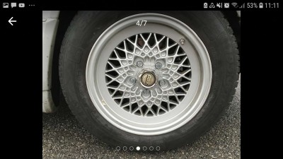 .. da ist ja die eine polierte Felge...