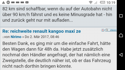 Eigentlich liebe ich den Kangoo.