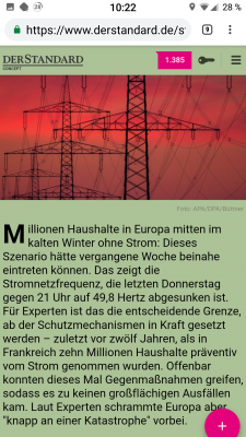 Ach wie gut, dass wir alles auf Elektro umstellen.