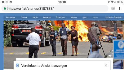 Den Terror mit Stativ aufnehmen.