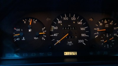 ...nach 437km noch ca. 60 % Sprit im Tank.