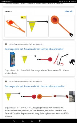 Es gibt bildschöne Abstandhalter zu kaufen.