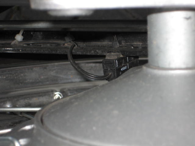 Signalnehmer am Hinterradansicht