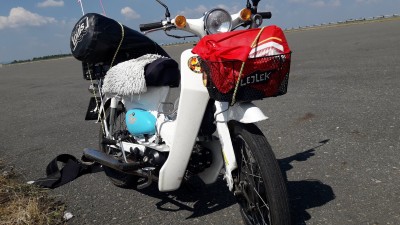 154,2km schaffte ich heute mit einer ~3Liter Tankfüllung beim Motorradwandern.