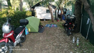 Unser Stellplatz ... noch ohne Leihgabe