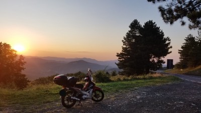 Auf der SS62 in den Bergen