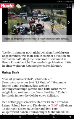 Unfälle passieren...