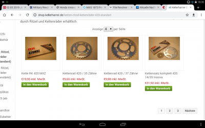 Bin ich über griffig?