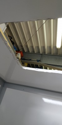 Ausschnitt Dachluke versiegelt