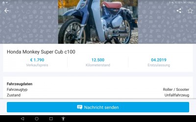 In AT die erste "Unfall C 125."