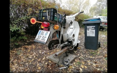 1 Wo. warte ich auf 2 hi. Reifen für die (2) China-CUB.