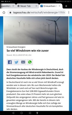 Die Windfirmen gehen zugrunde, weil das von oben so gewollt ist.