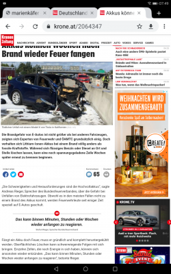 E-Autos brennen äußerst selten, ABER...