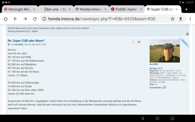 Weniger als 36 Mm mit allen Kfz. Zusammen.