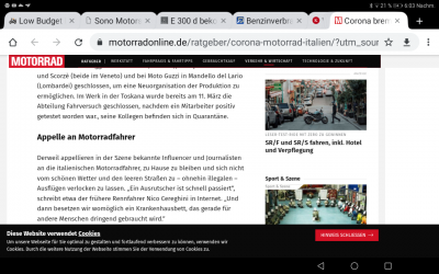 Alle Motorradausfahrten in IT sind illegal!