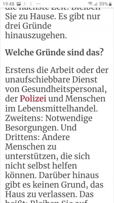 Es gibt keine ausser-home-go-sperrn.