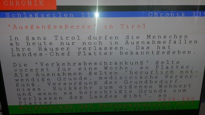 Es gibt garantiert keine Ausgangssperre.