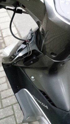 Provisorisch angebracht wg. Lenkereinschlag... ;-)