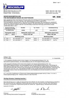 Reifenfreigabe Michelin Pilot Street 70 90-17 und 80 90-17 für Honda Innova_Nr. 2936.jpg