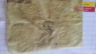 Bei 00.180km war dann eine Menge? Stahlsand auf dem Magneten!