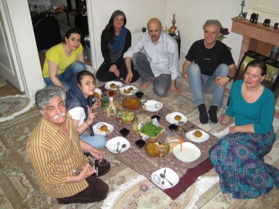 Abendessen im privaten Kreis