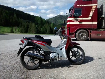 Auch in alpinem Geläne (kalte Kuchl) hab ich mich mit der Wave nicht unwohl gefühlt