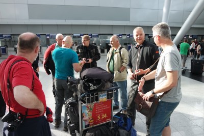 Übergabe des "Löwensenf" und Pumpernickel