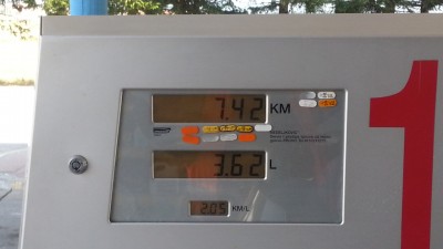 ...nach 219,8 gefahrenen km...