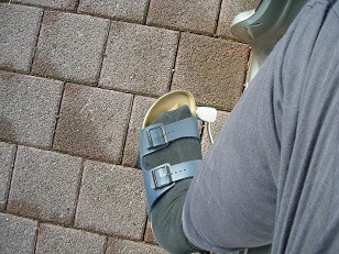 Blick auf li. Fußraste