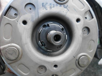 gespült mit Bremsenreiniger